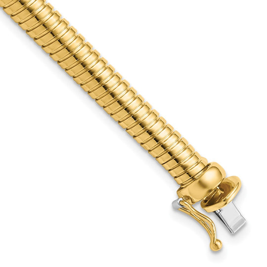 Pulsera Fancy Link Pulida de 14K