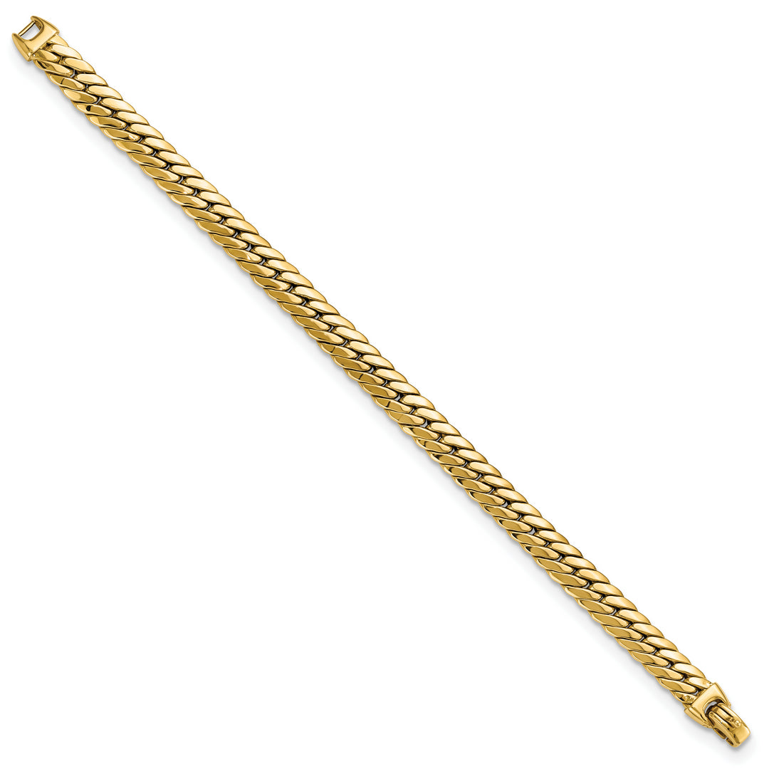 Pulsera de cadena de serpiente grande de 14 k