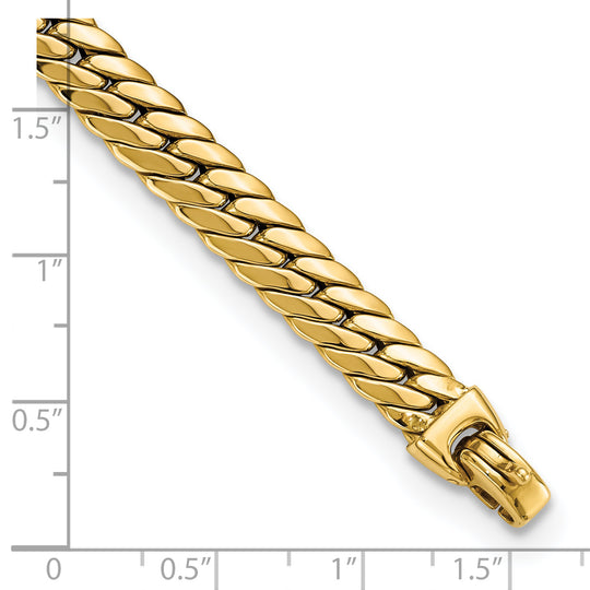 Pulsera de cadena de serpiente grande de 14 k