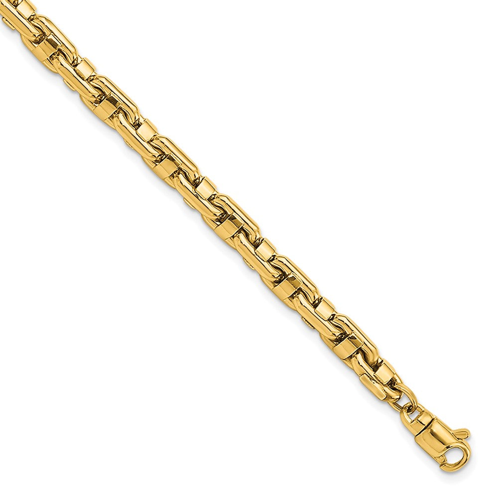 Pulsera de Hombre 14K Amarillo Pulido Fancy Link