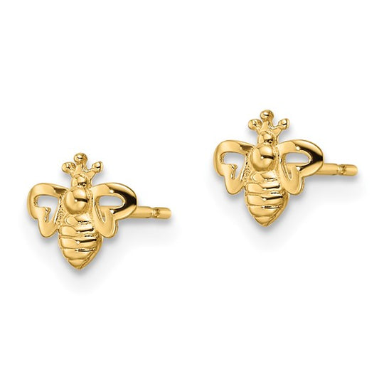 Pendientes de Abeja Madi K en Oro Amarillo de 14k