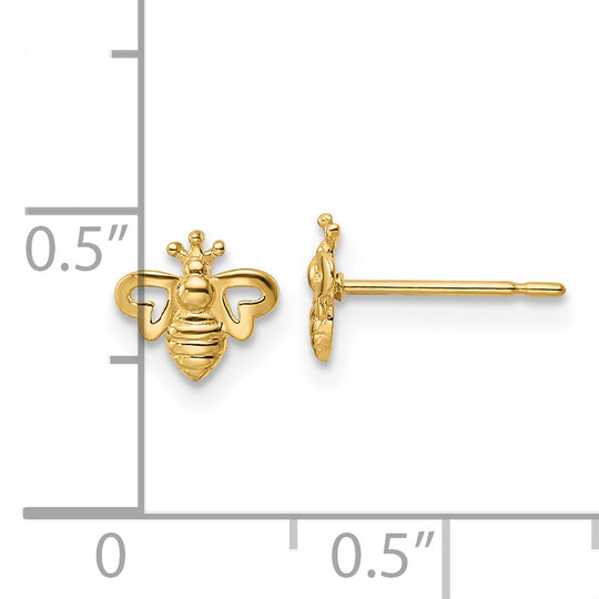 Pendientes de Abeja Madi K en Oro Amarillo de 14k