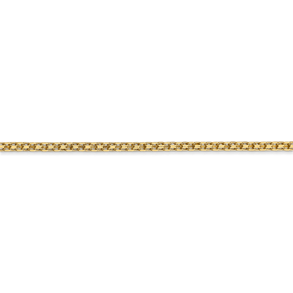 Cadena Bismark Plana Liviana de 1.8 mm en Oro de 14k