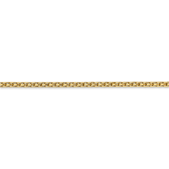 Cadena Bismark Plana Liviana de 1.8 mm en Oro de 14k