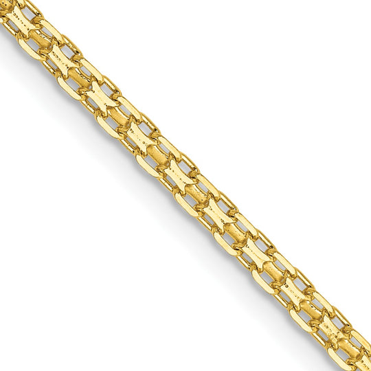 Cadena Bismark Plana Liviana de 1.8 mm en Oro de 14k