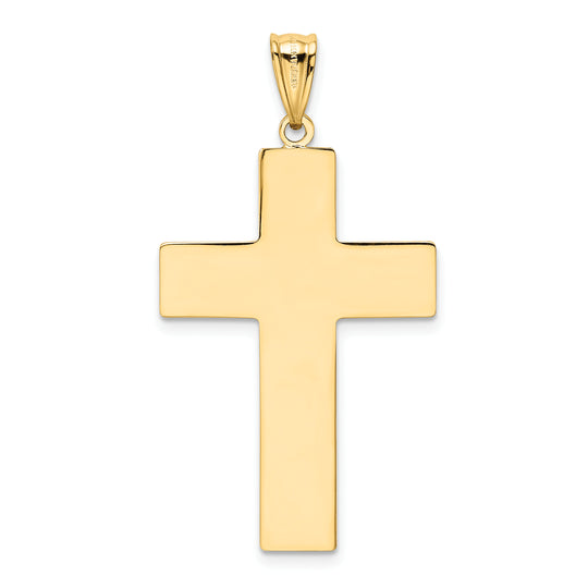 Colgante Cruz Hueca en Oro Amarillo de 14k