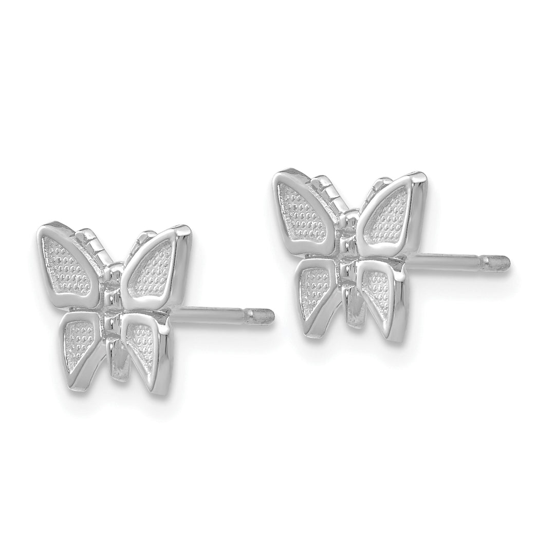 Pendientes de Mariposa en Oro Blanco de 14k