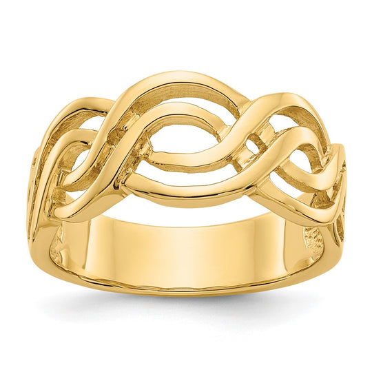 Anillo de Infinito en Oro Amarillo de 14k