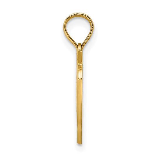 Colgante Lady Deputy en Oro Amarillo 14K