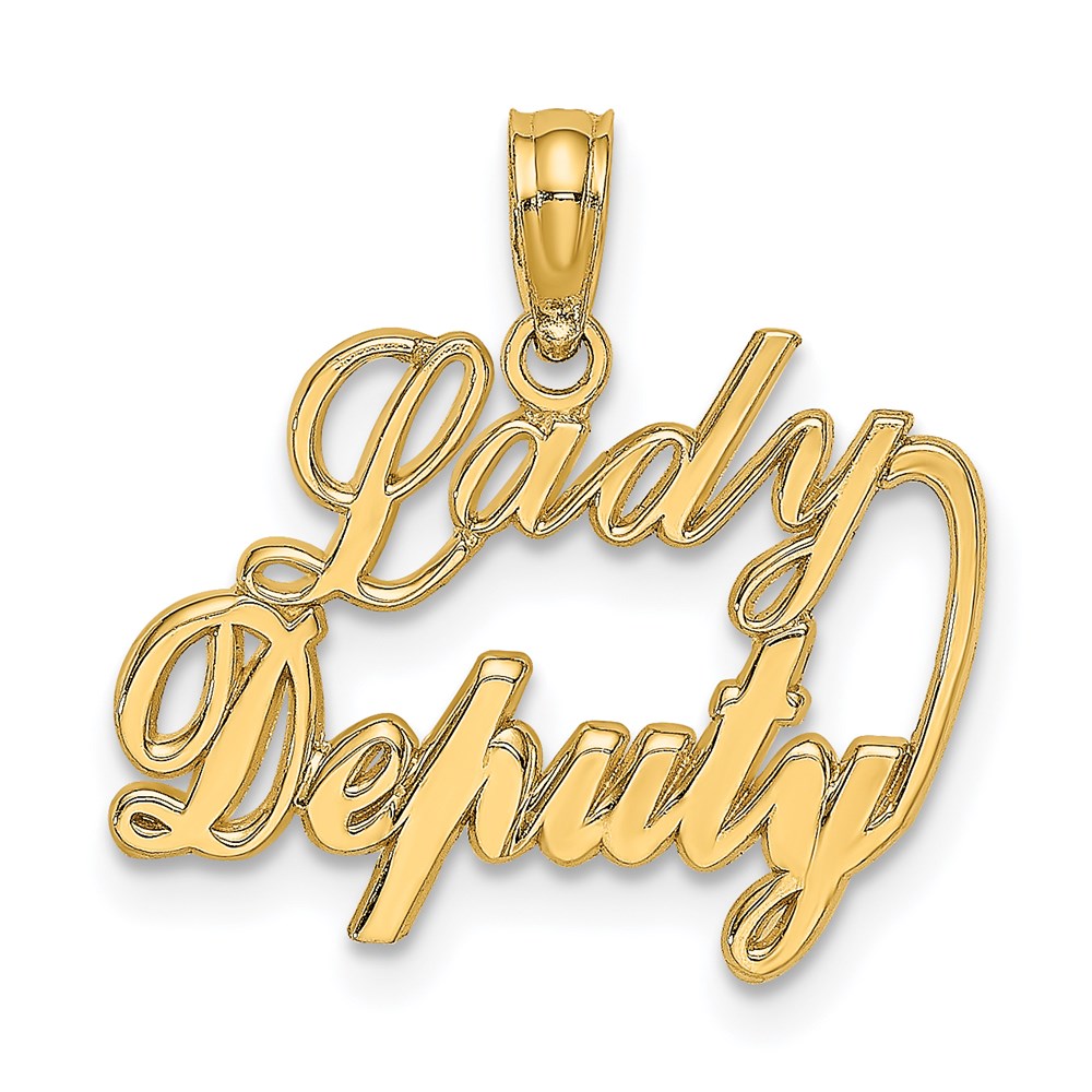 Colgante Lady Deputy en Oro Amarillo 14K