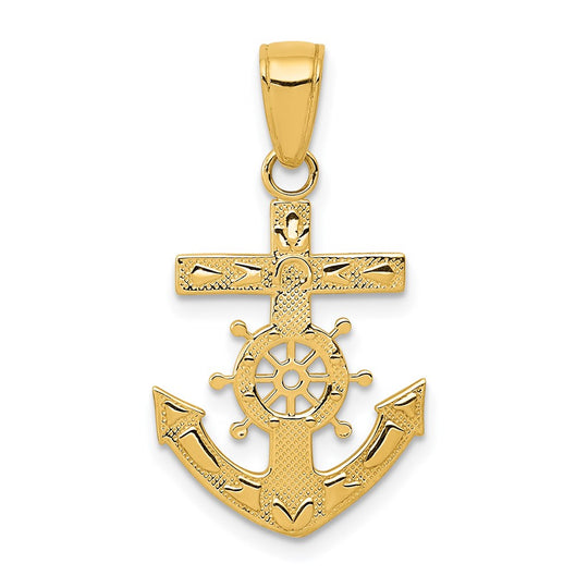 Colgante Cruz del Marinero en Oro de 14k