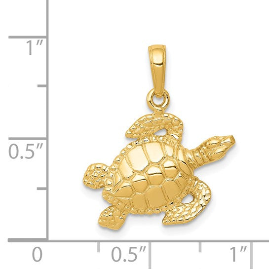 Colgante de Tortuga Marina 14k