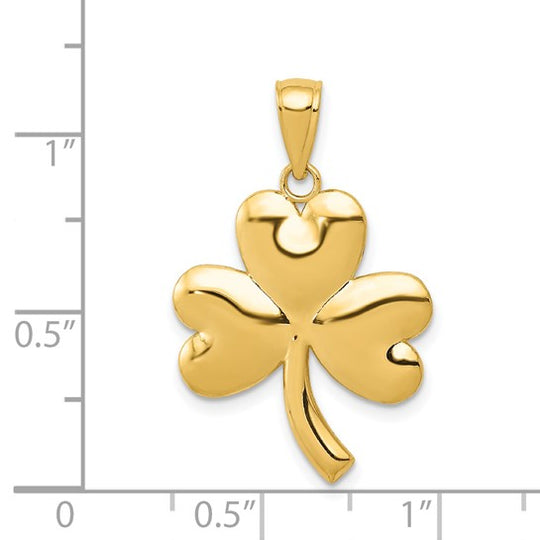 Colgante de Trébol en Oro 14K