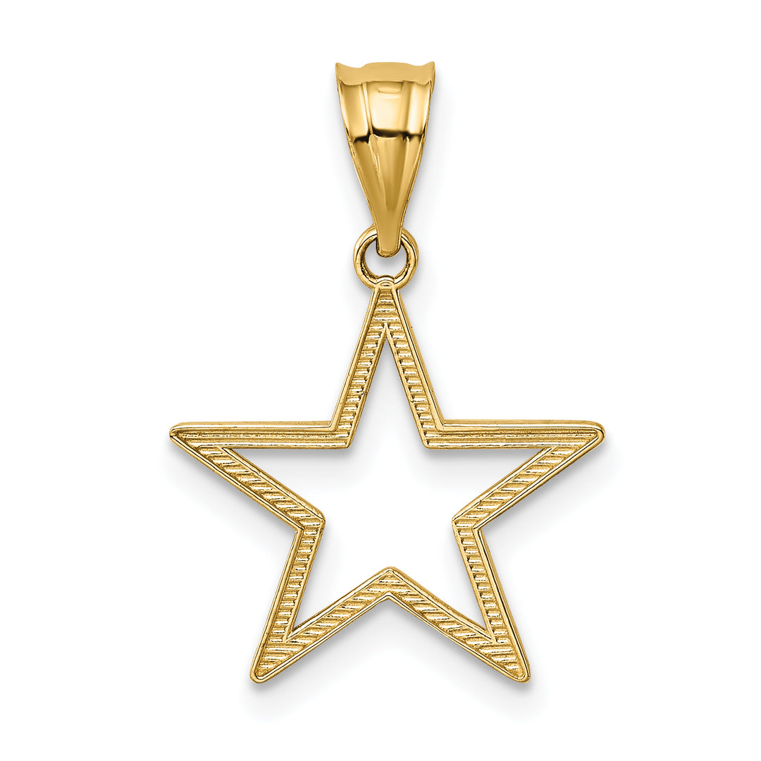 Colgante de Estrella en Oro Amarillo de 14K