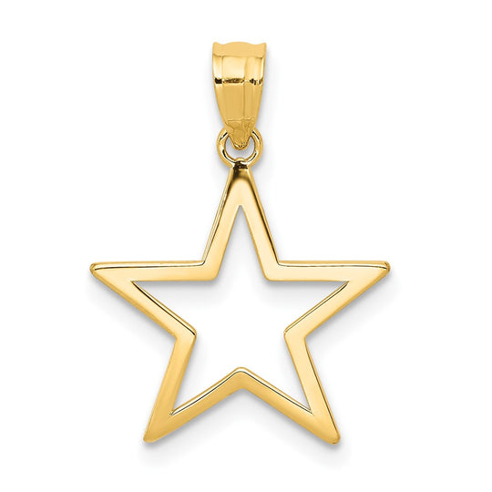 Colgante de Estrella en Oro Amarillo de 14K