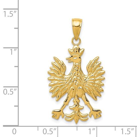 Colgante Fénix Mitológico en Oro Amarillo de 14K