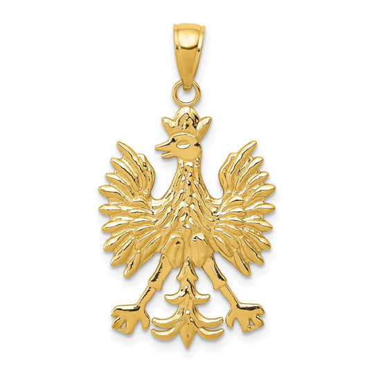 Colgante Fénix Mitológico en Oro Amarillo de 14K