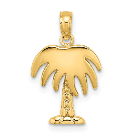 Dije Árbol de Palma Charleston en Oro Amarillo de 14k