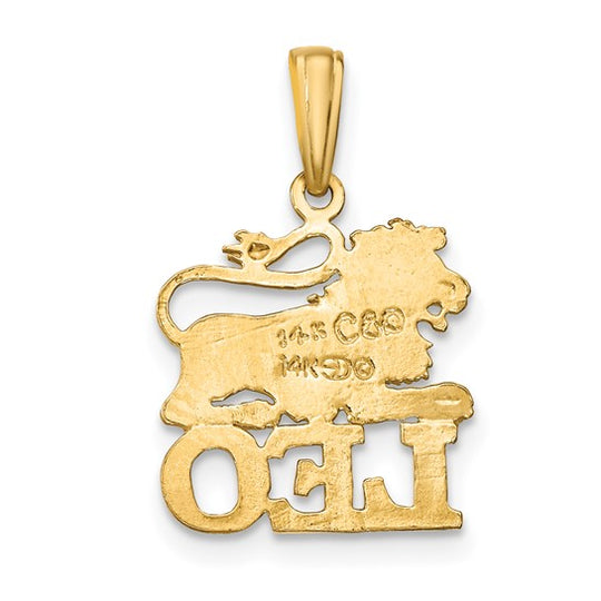 Dije de Leo en Oro de 14k