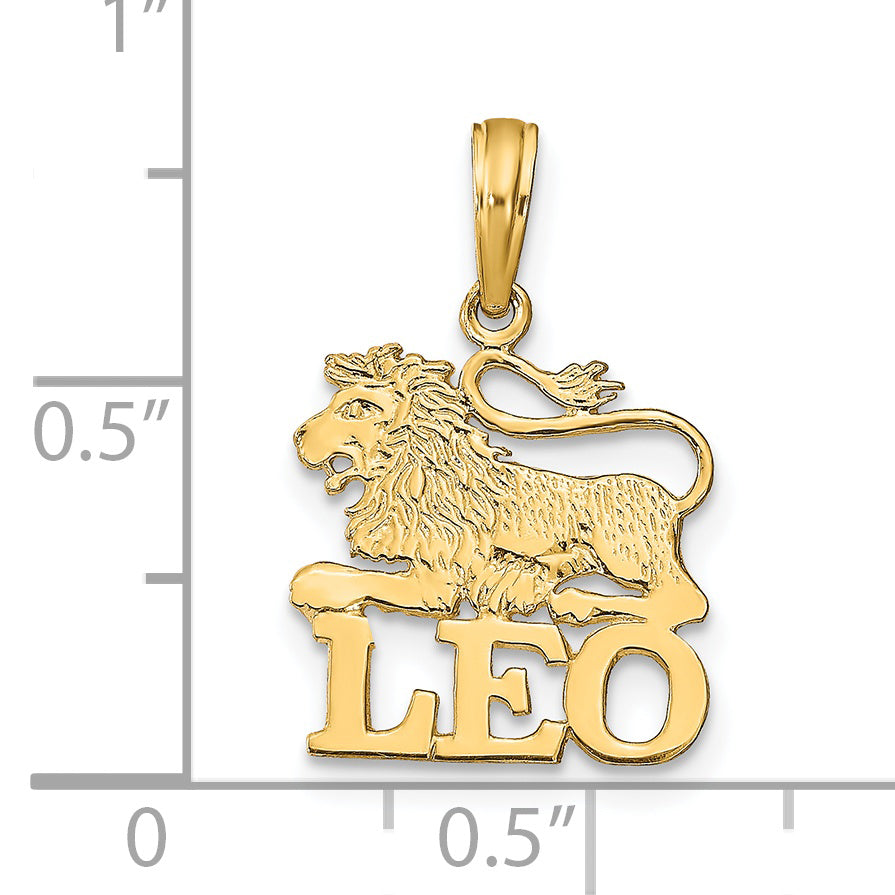 Dije de Leo en Oro de 14k