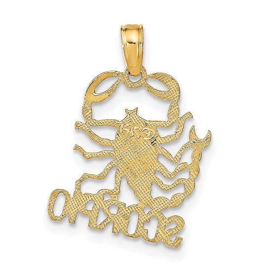 Dije de Escorpio en Oro de 14k