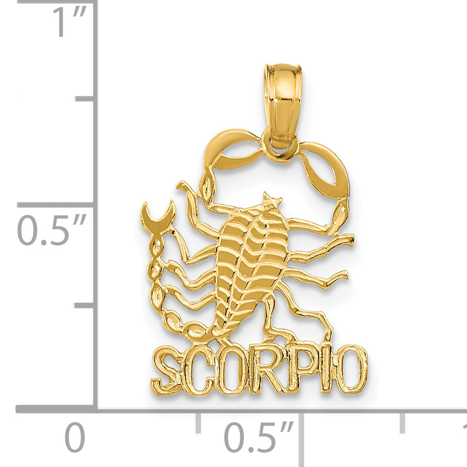 Dije de Escorpio en Oro de 14k