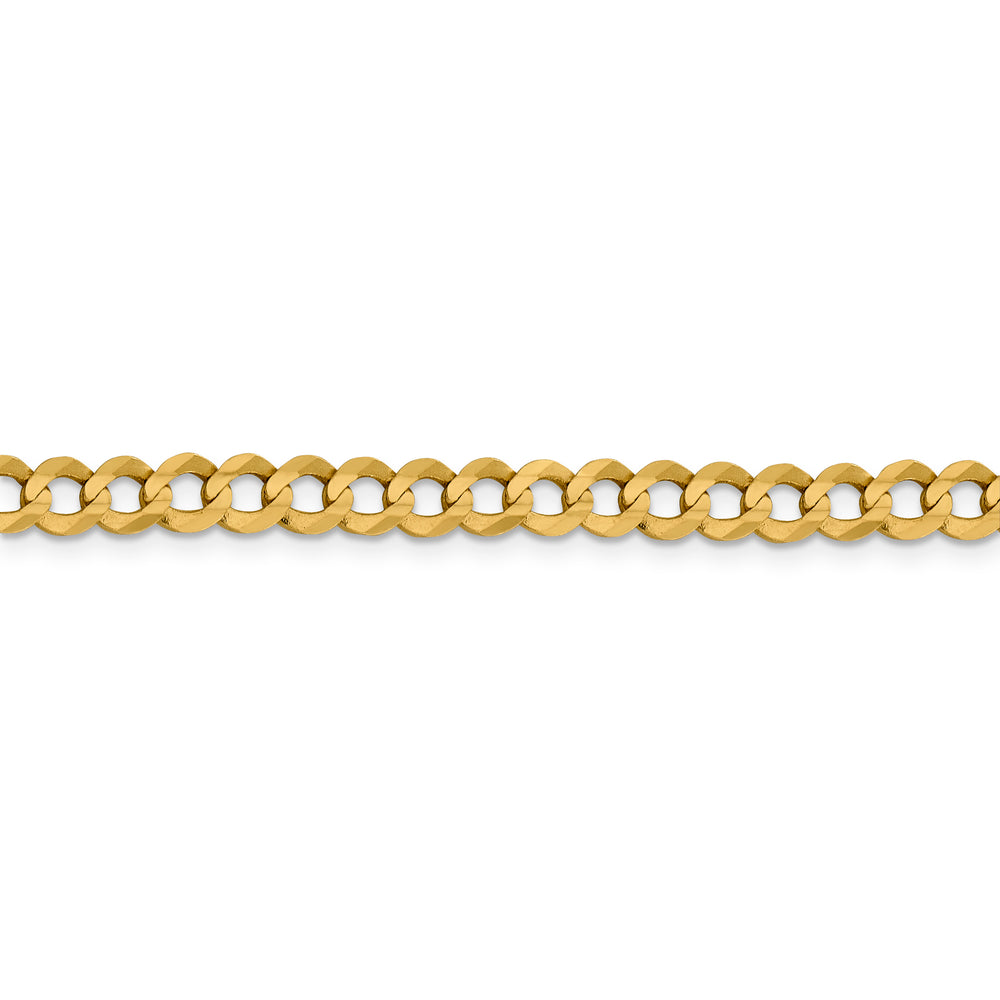 Cadena Cubana Plana Liviana de 5.9 mm en Oro Amarillo de 14k