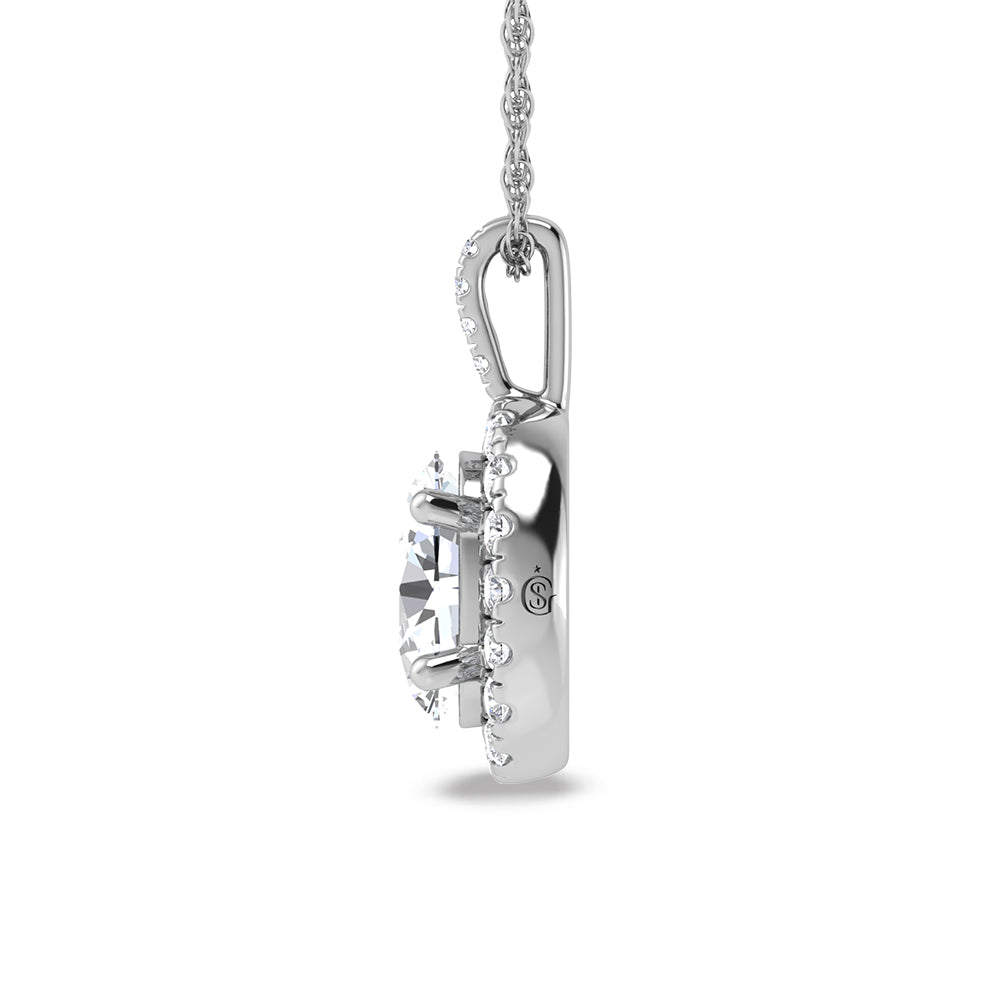 14K White Gold Labgrown Diamond 2 1/3 Ct.Tw. Fashion Pendant