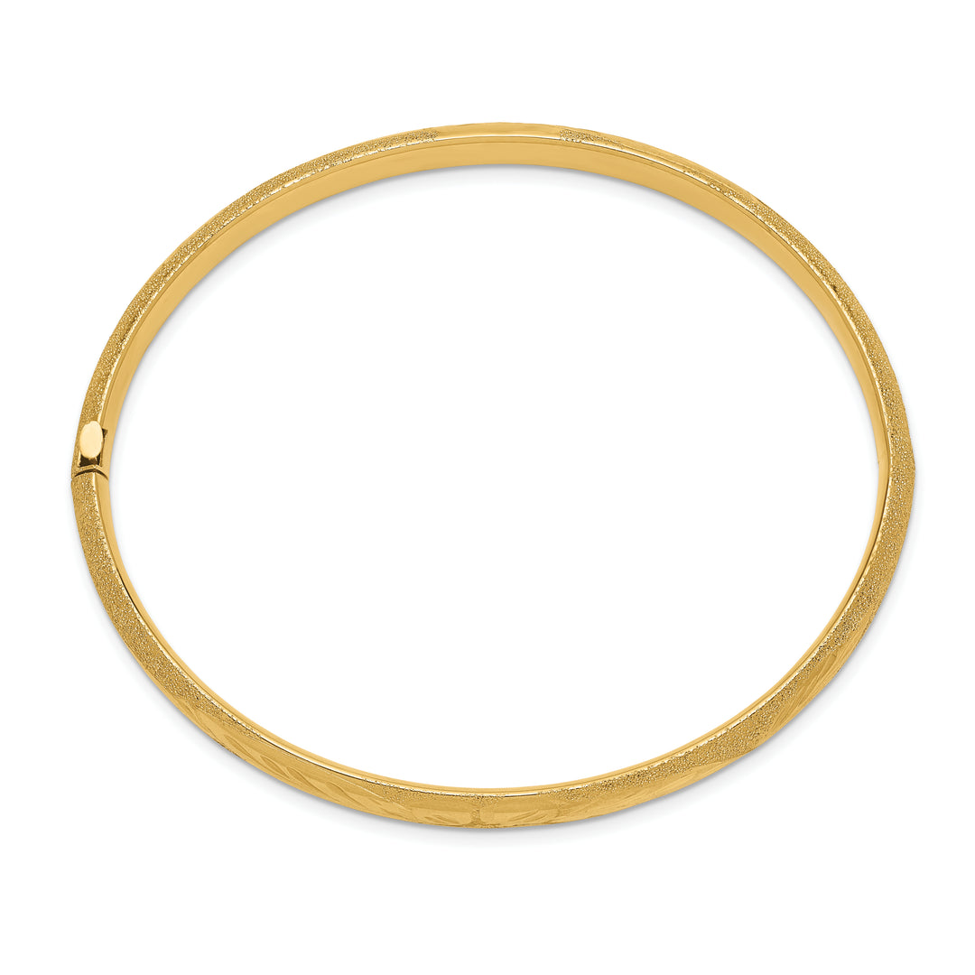 Brazalete Bangle con Corte Láser 14K