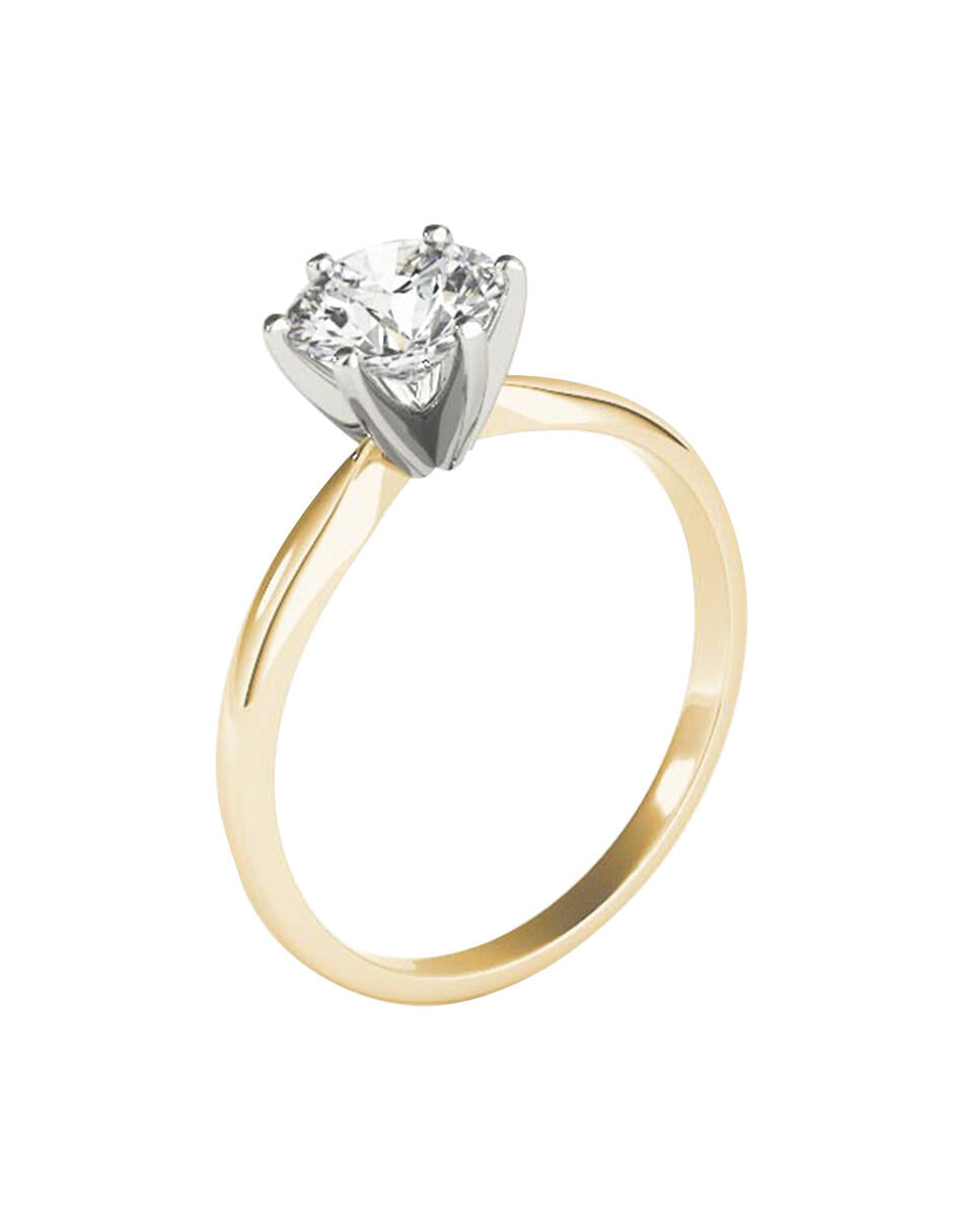 ANILLO DE COMPROMISO DE ORO 14K CON DIAMANTE NATURAL 1.47 F* VVS1 GIA- 1449716756