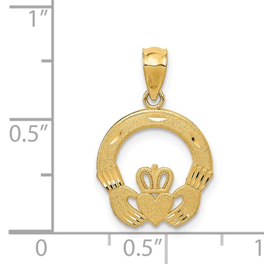 Dije Claddagh en Oro de 14k