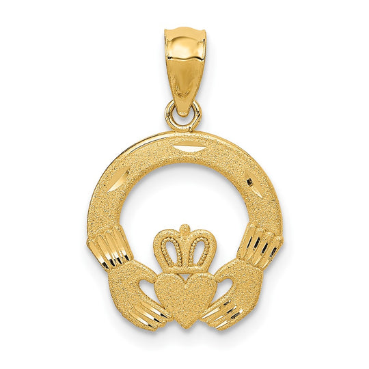 Dije Claddagh en Oro de 14k