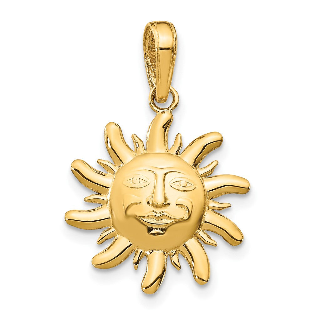 Dije 14k Sol Pequeño Pulido