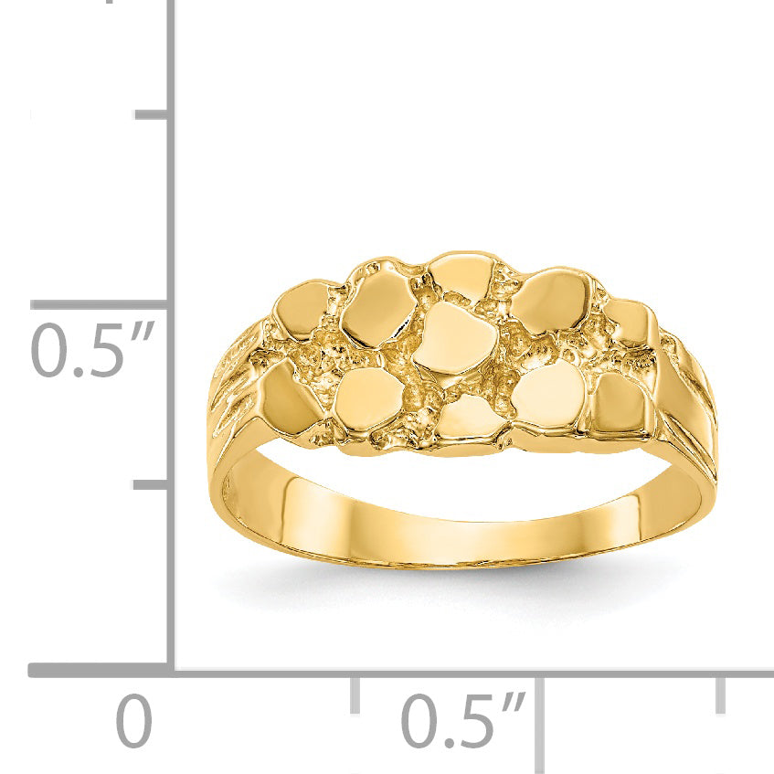 Anillo de Pepita en Oro Amarillo de 14k