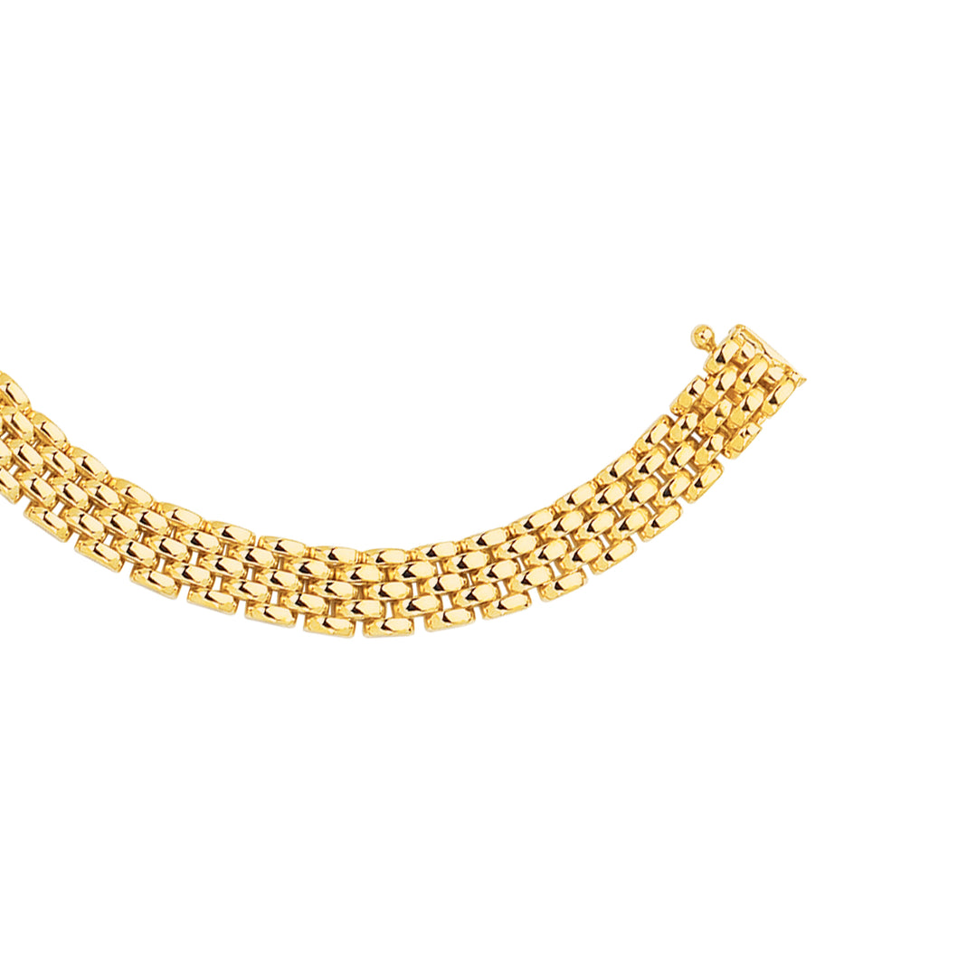 Collar de Pantera de 6.5 mm en Oro de 14k