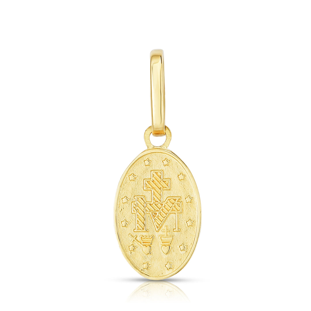 Medalla Religiosa Medalla Milagrosa de Oro de 14K