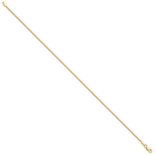 Tobillera con Cadena de Trigo Parisina de 14k y 1.5 mm