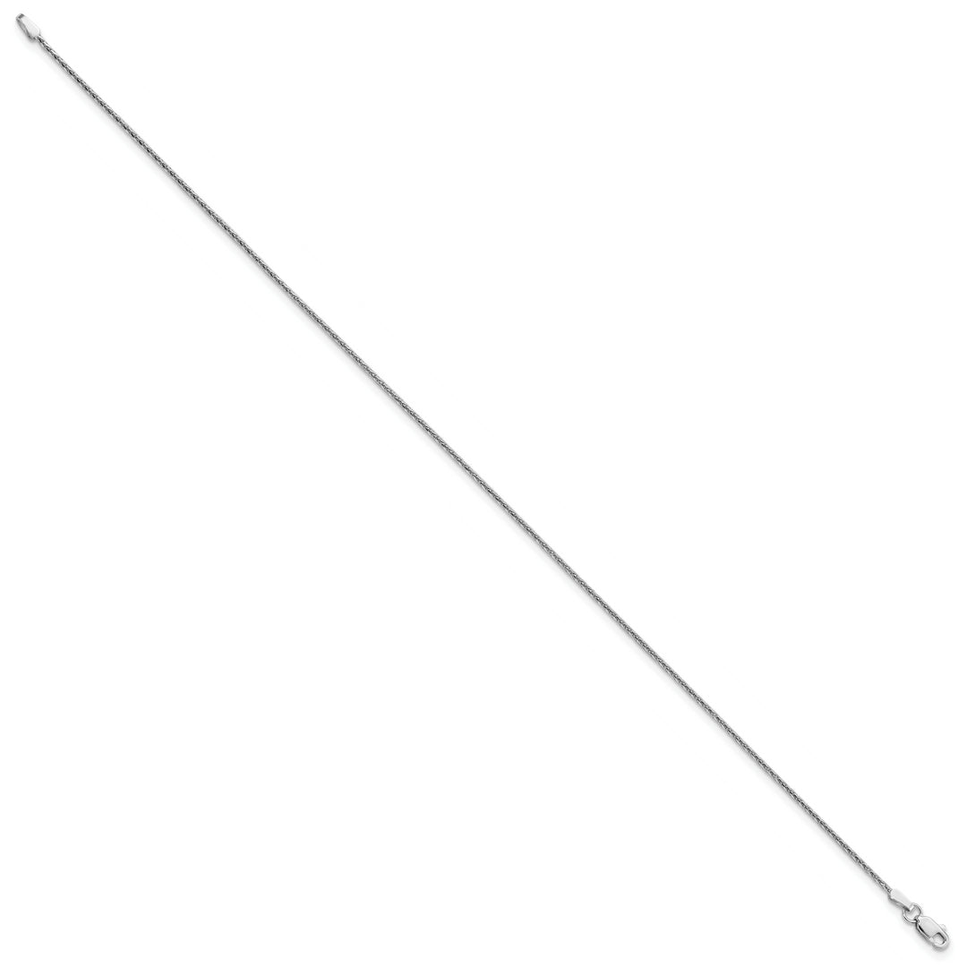 Tobillera de Cadena de Trigo Parisina de 14k WG de 0.055 in D/C