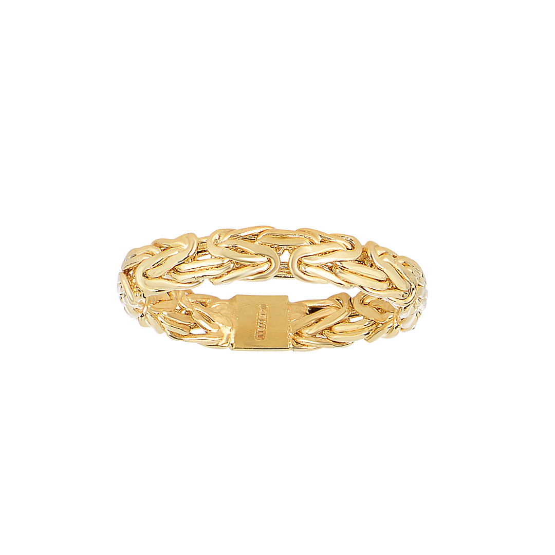 Anillo Bizantino de Oro Amarillo de 14k