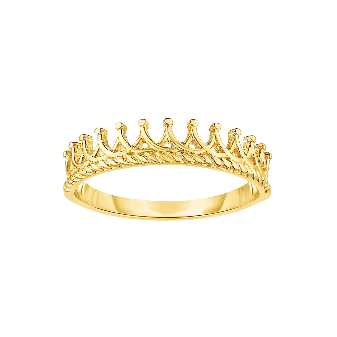 Anillo de Corona en Oro de 14k