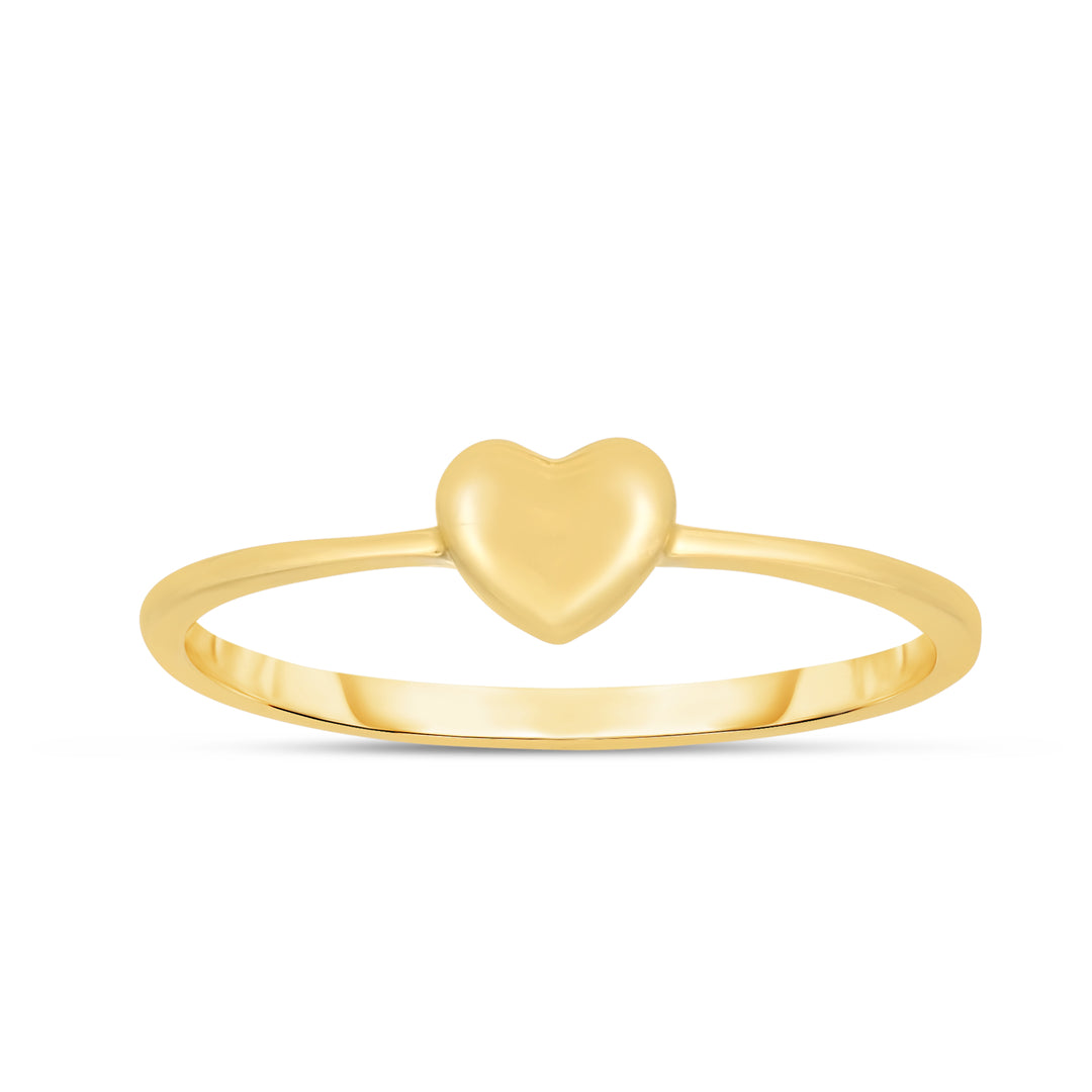 Anillo Mini Corazón De Oro De 14 Quilates