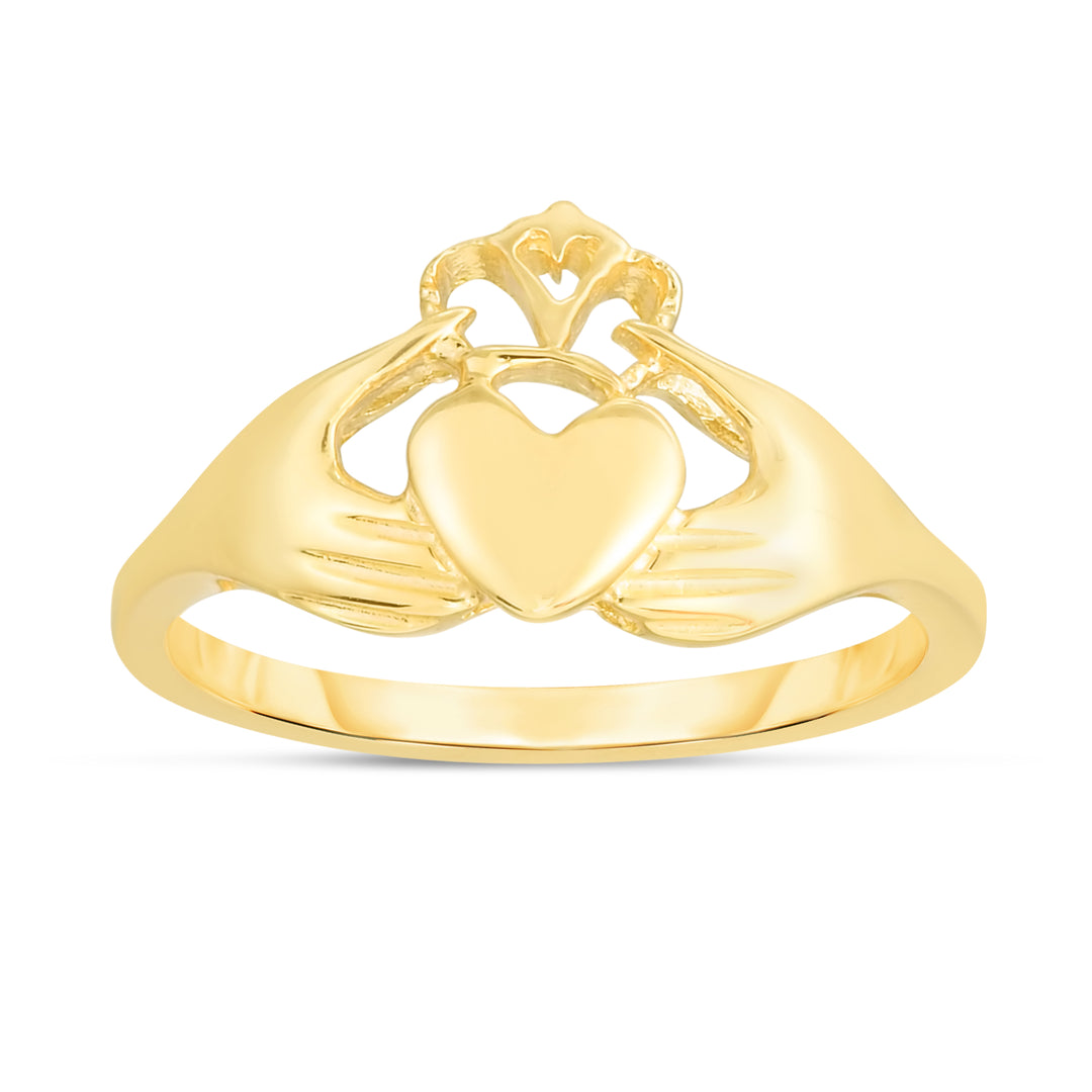 Anillo Claddagh en Oro Amarillo de 14k