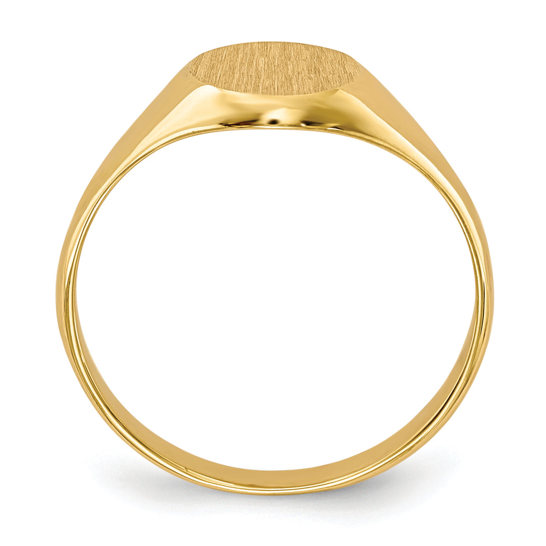 Anillo de Sello Cerrado para Niño en Oro Amarillo de 14k