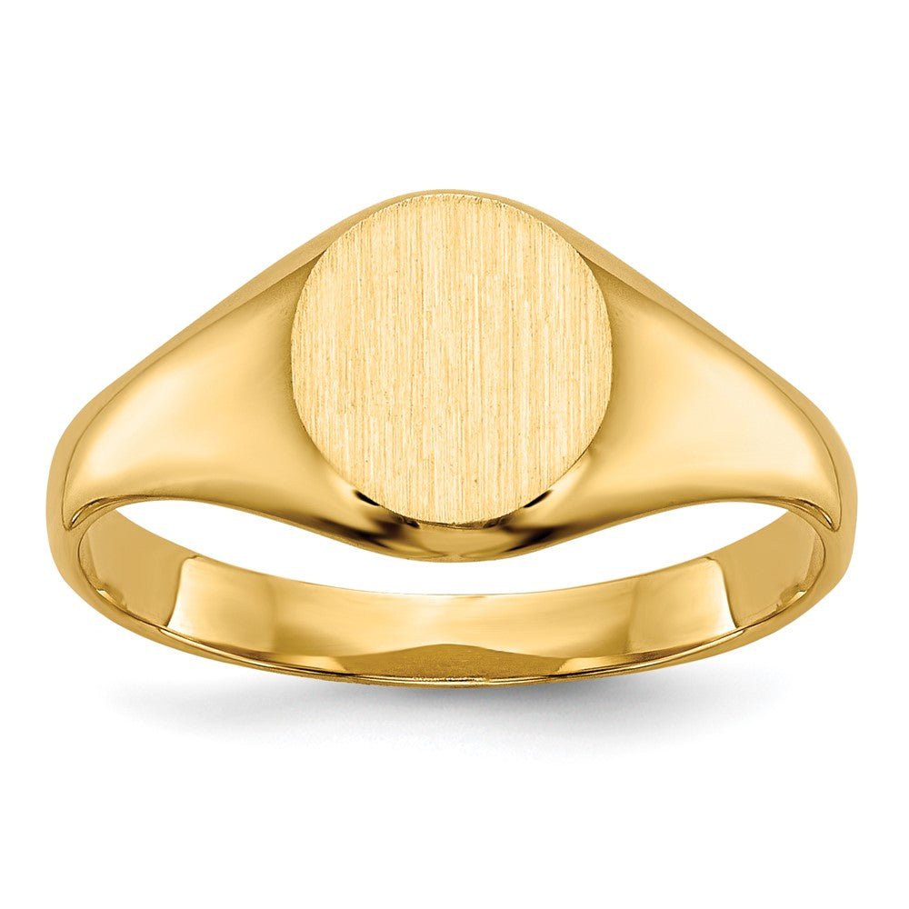 Anillo de Sello Cerrado para Niño en Oro Amarillo de 14k