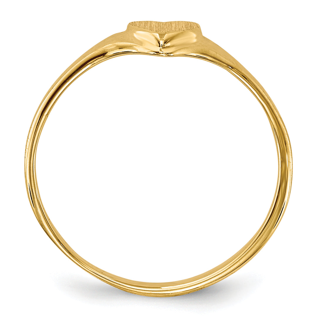 Anillo Infantil con Corazón en Oro Amarillo de 14k