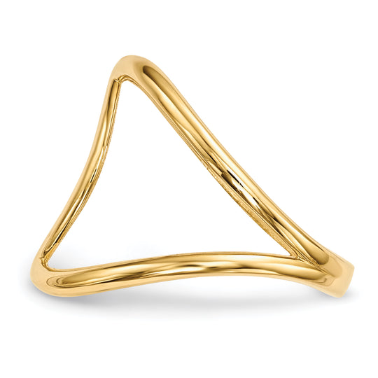 Anillo Pulido en Oro Amarillo de 14k