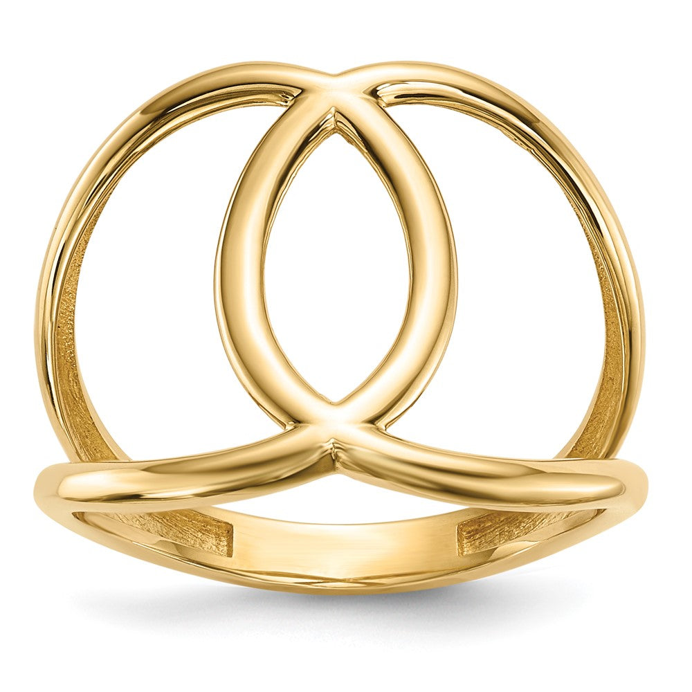 Anillo Pulido en Oro Amarillo de 14k