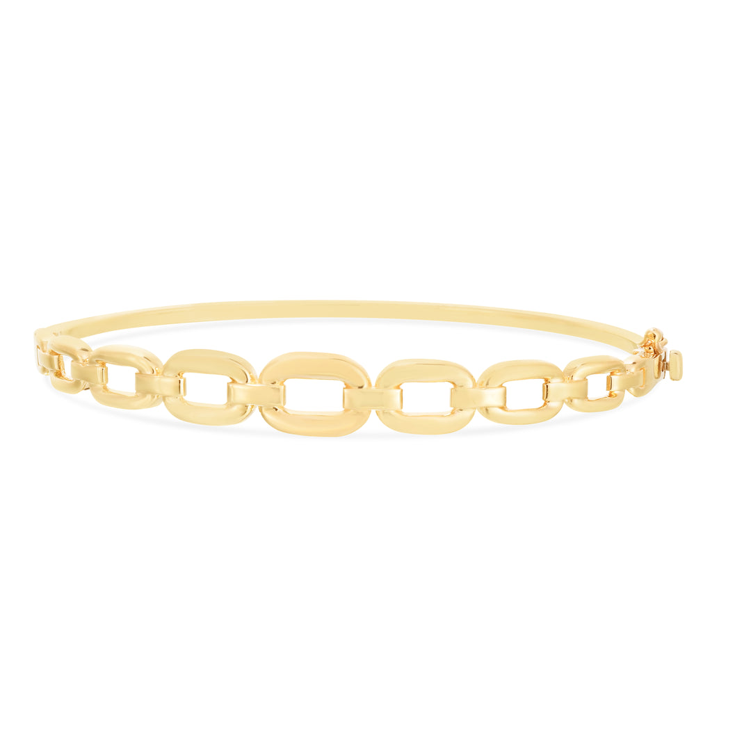 Brazalete de Eslabones Abiertos en Oro de 14k