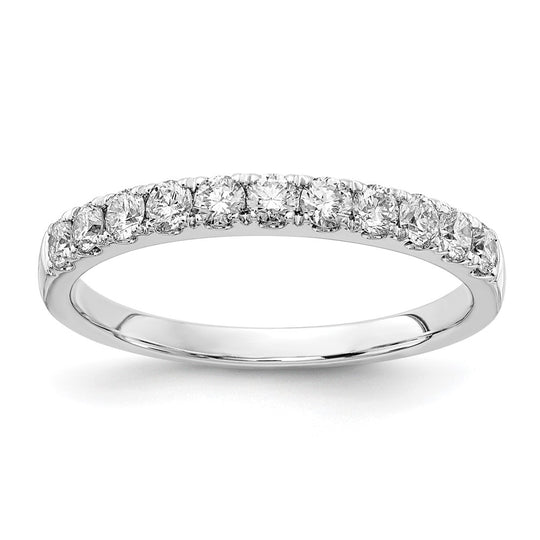 Alianza de Boda con Diamantes de Laboratorio VS/SI FGH de 1/2 qt en Oro Blanco de 14k