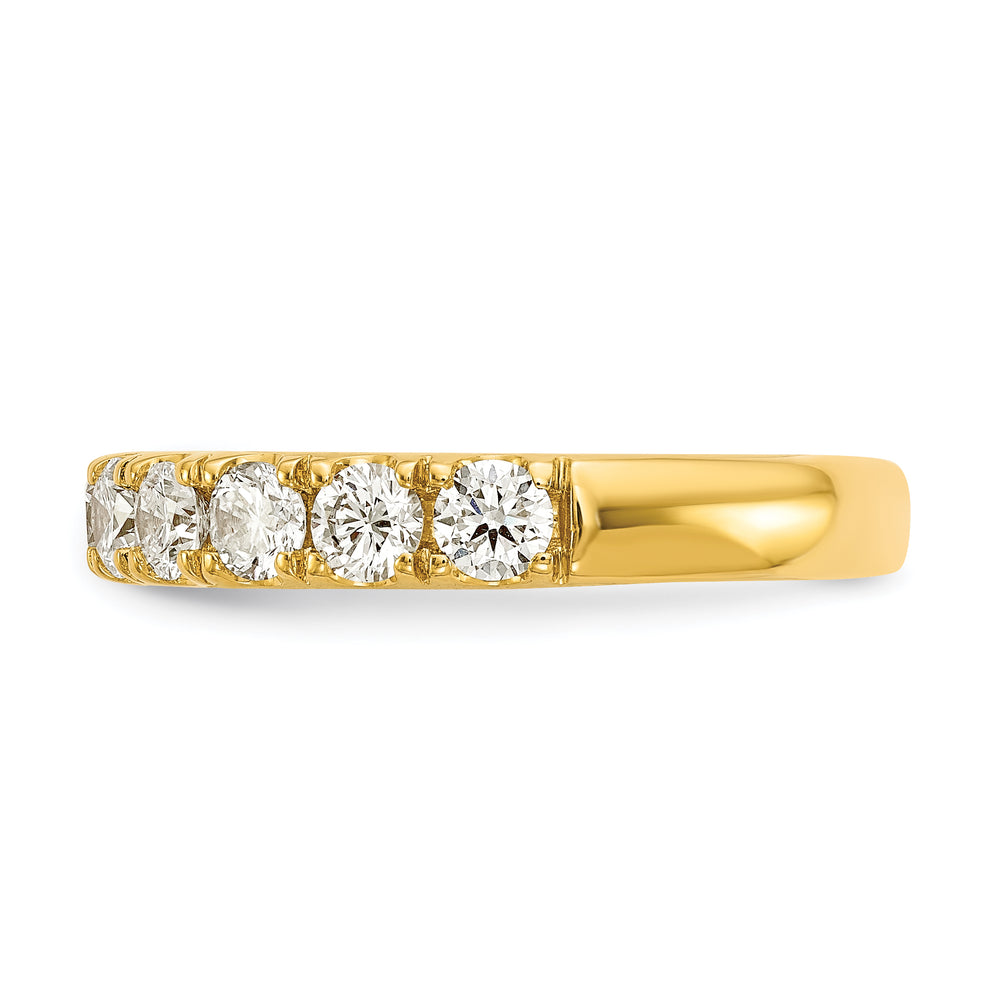 Alianza de Boda con Diamantes de Laboratorio VS/SI FGH de 1 qt en Oro Amarillo de 14k